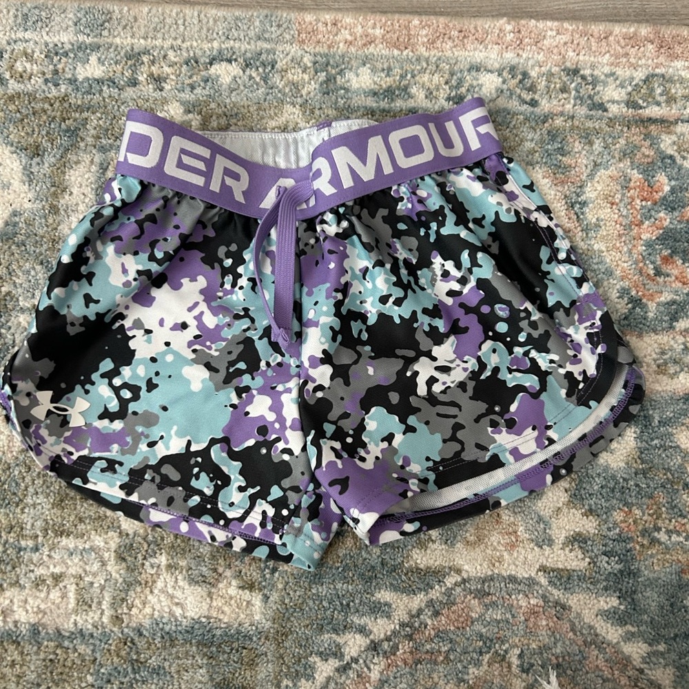 Under Armour Purple and Black Athletic Shorts